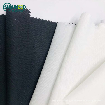 Jean Pocketing Fabric TC 80*20,  45*45 100D  pocket fabric lining white fishbone  poplin  fabric for suit, pants